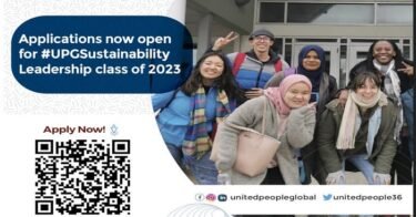 Application now open for #UPGSustainability Leadership Class of 2023